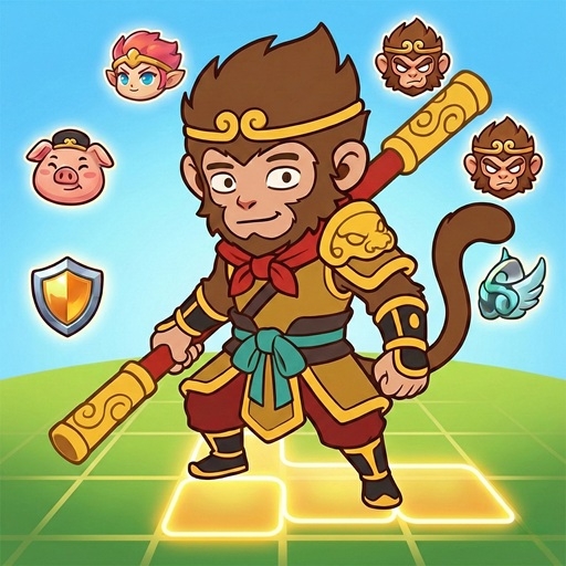 Epic Monkey Merge: Legendary Warrior Battle