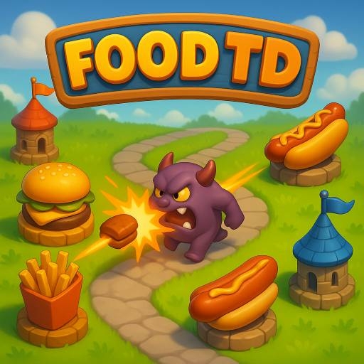 グルメタワーディフェンス (Epic Food Tower Defense) - おいしいタワーで敵をブロック！