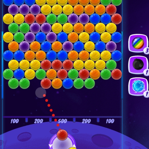 Disparador de Burbujas Brillantes (Glowing Bubble Shooter) - ¡Desata tu reacción en cadena!