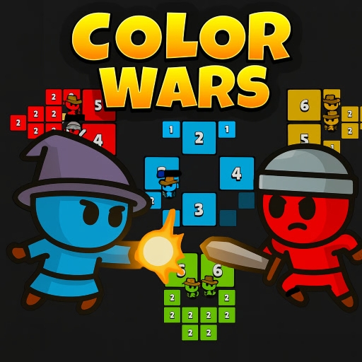 Intense ColorWars.io: Territory Battle Strategy