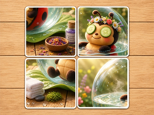 Restore Paradise: Mojicon Garden Jigsaw Puzzle