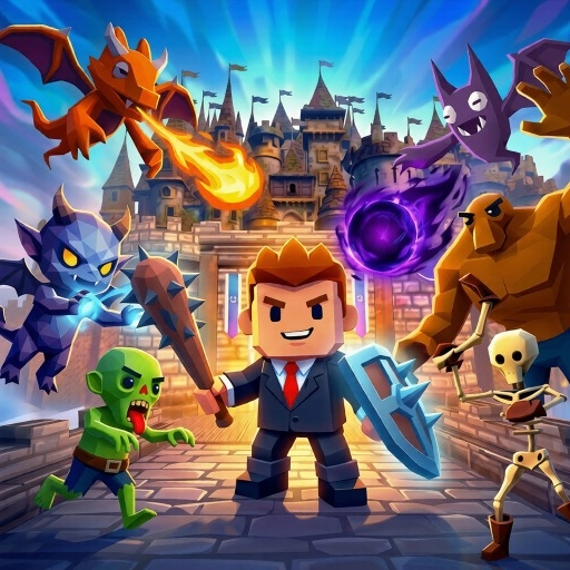 Epic Office Knight 3D: Action Castle Defense
