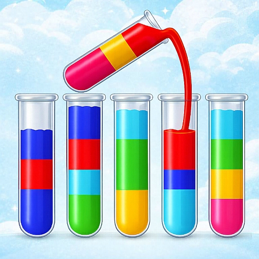 Soothing Liquid Sort Deluxe: Color Puzzle Challenge