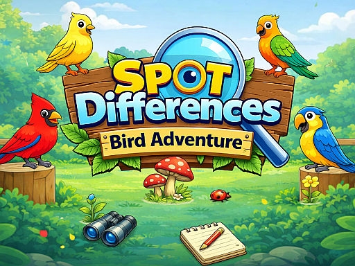 Exciting Bird Spotting: Find the Differences Puzzle