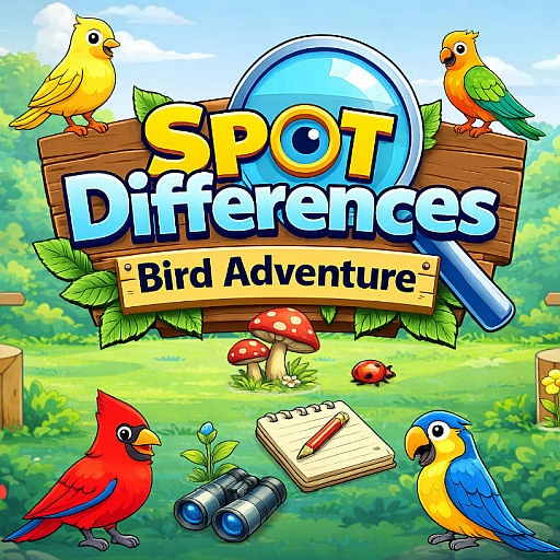 Exciting Bird Spotting: Find the Differences Puzzle