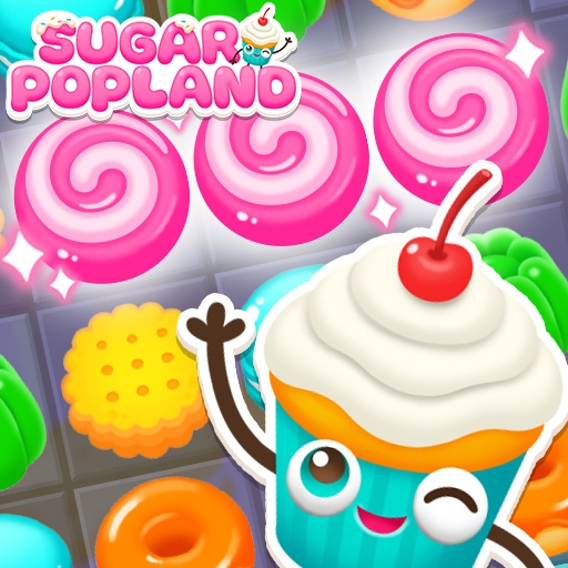 Delicious SUGAR POP LAND: Match 3 Puzzle Fun