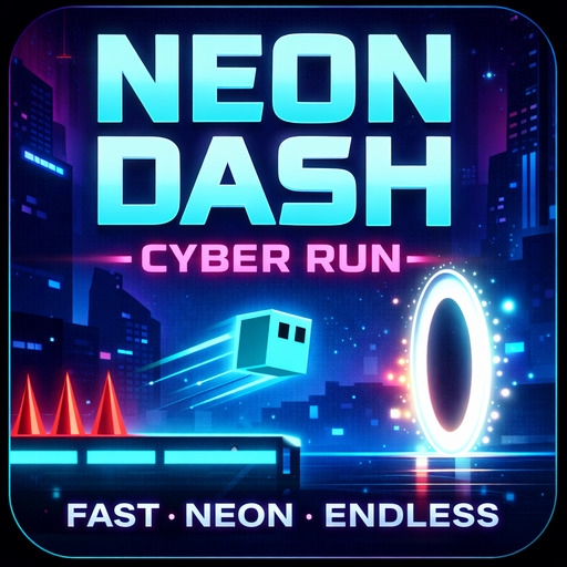 Super Neon Dash: Cyber Runner Challenge