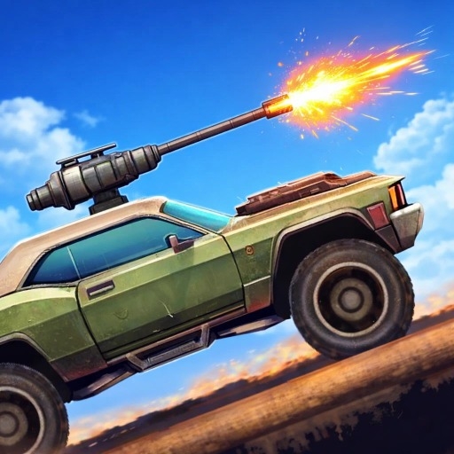ターボバトル：ガンカー (Turbo Battle: Cars with Guns) - 荒野で繰り広げるスピードバトル！
