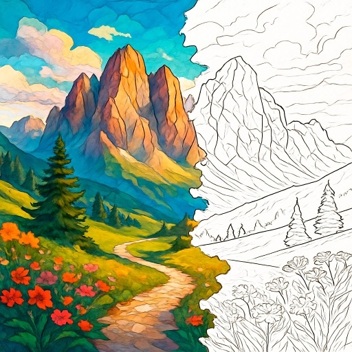 Vibe Colouring: Creative Number Paint